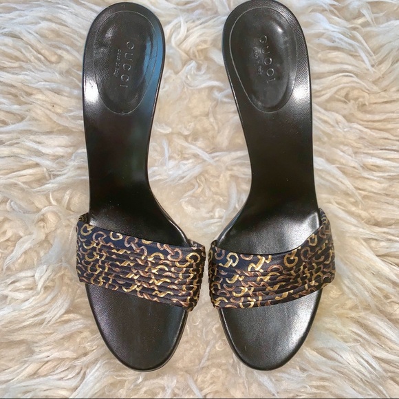 Gucci Shoes - Last Call! Price firm NWT Gucci Black Silk Slip
